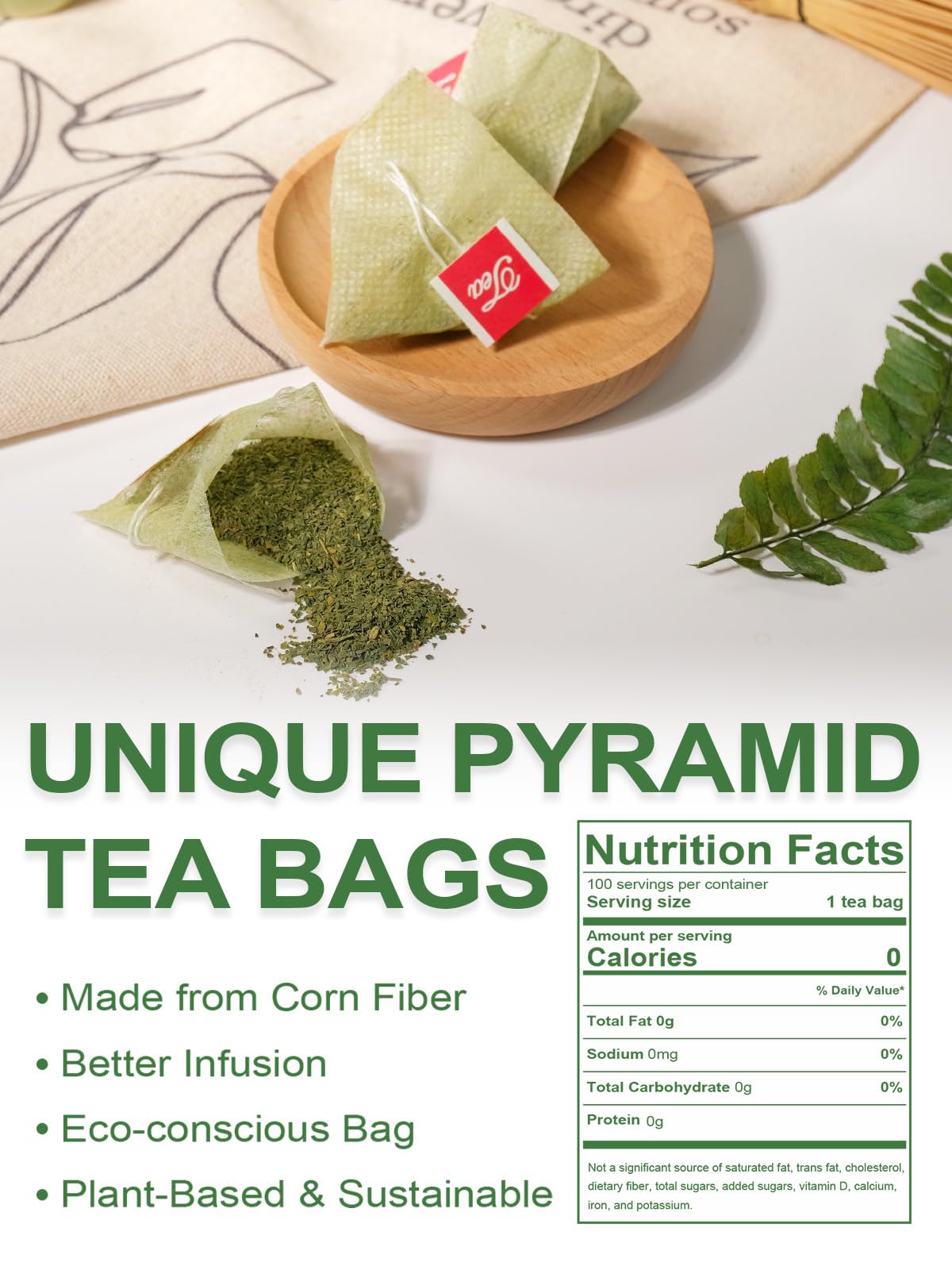 TeeLux Matcha Green Tea Bags - Vista 2